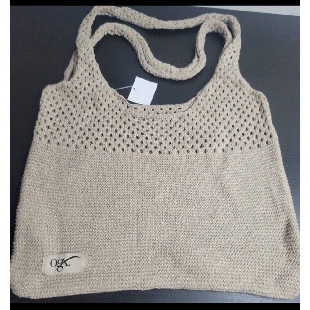Knit shoulder bag